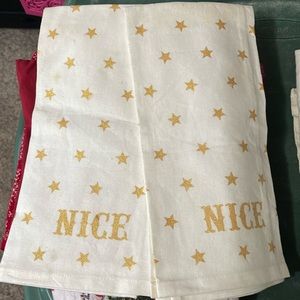 Pottery barn naughty/nice tea towels